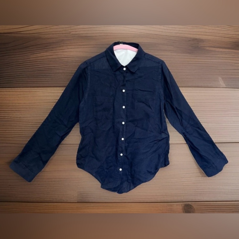Lilly Pulitzer Women’s Dark Blue Button Down Shirt